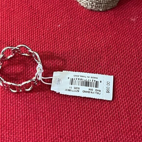 NWT Kendra Scott Fallon Silver Band Ring Size 11 #KSRG - Picture 4 of 5
